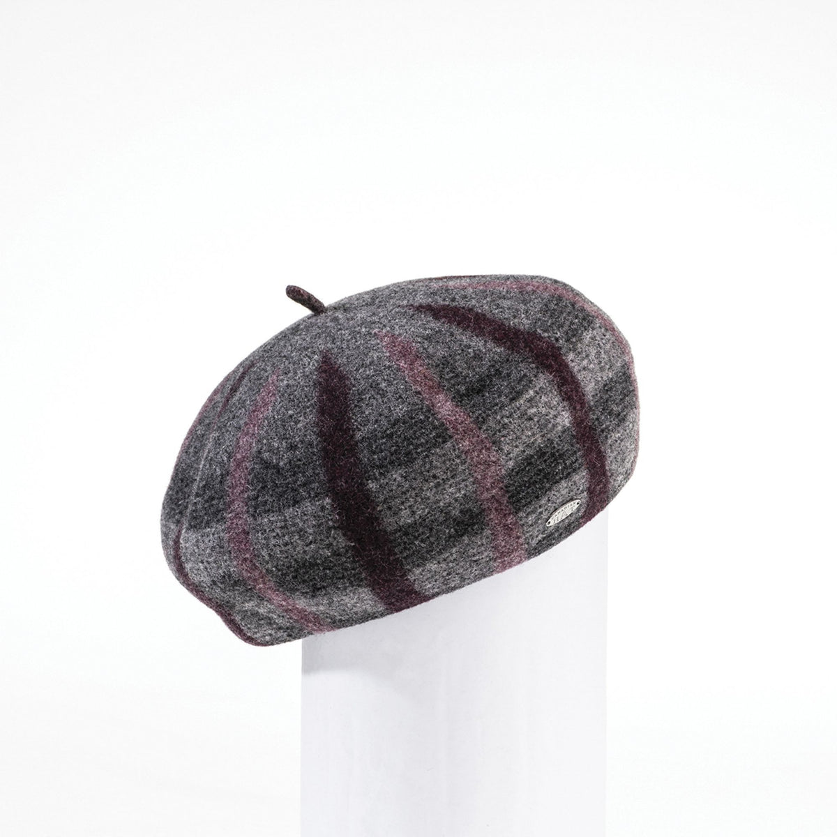 BRIANNA - PLAID BERET HAT