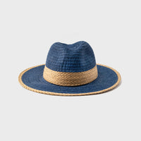 FLORENT - CRUSHABLE FEDORA W STRAW DETAIL