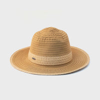 FLORENT - CRUSHABLE FEDORA W STRAW DETAIL