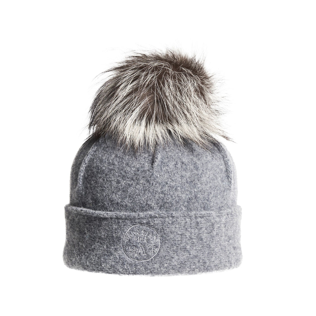 ORWEL-P ORMOS PLEATED BEANIE WITH UPCYCLED FUR POM