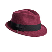 FAUSTIN - UNISEX FELT FEDORA WITH BOW