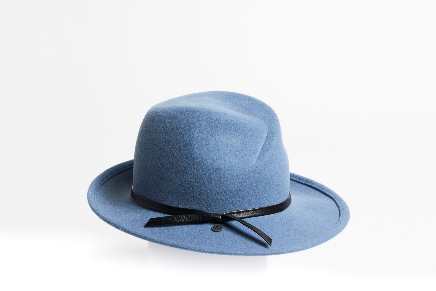 FELSIAN - FELT FEDORA HAT WITH LEATHER TIE