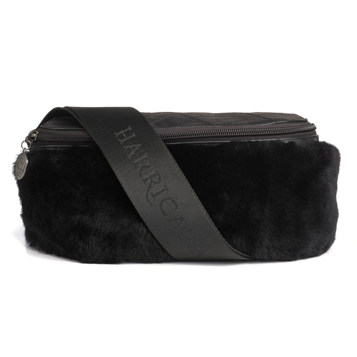 DONNA S - LEATHER BELT BAG W SHEARLING
