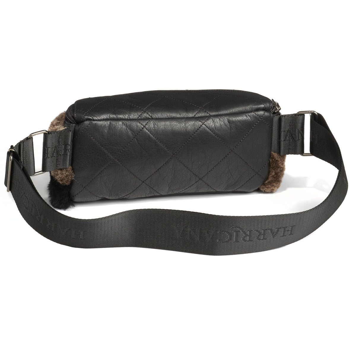 DONNA S - LEATHER BELT BAG W SHEARLING