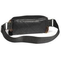 DONNA S - LEATHER BELT BAG W SHEARLING