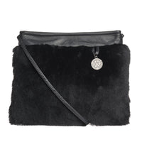 BONNIE S - FLAT CROSSBODY BAG W SHEARLING