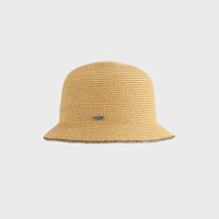 CLAILIE - SHORT CLOCHE WITH RAFFIA DETAIL